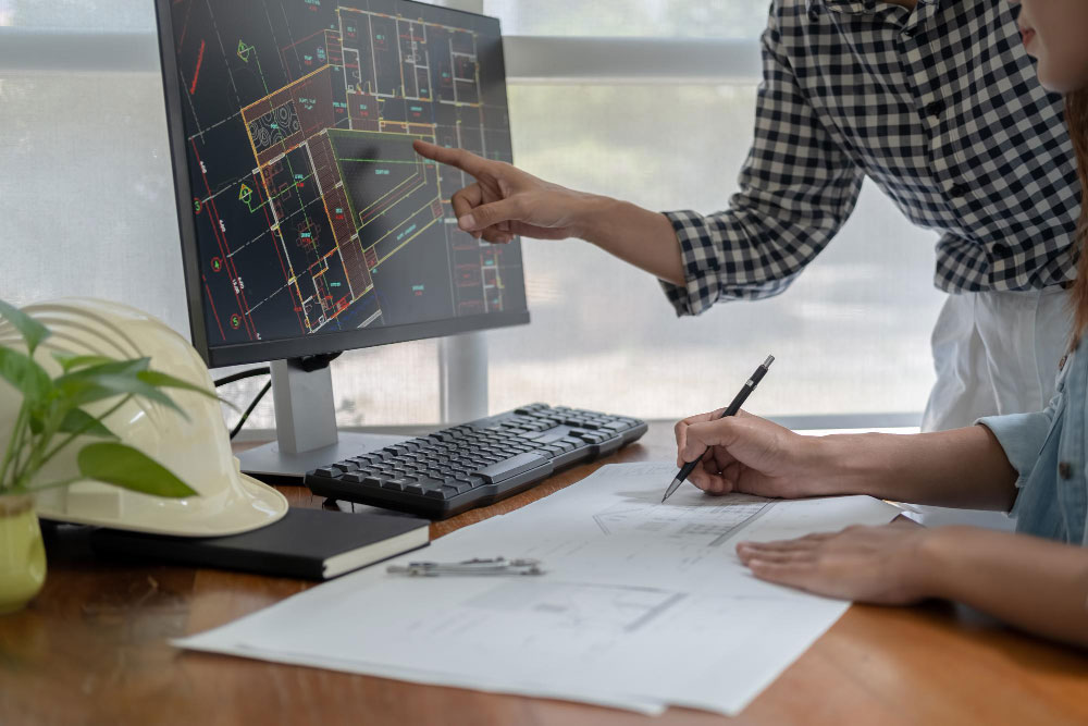 lady sharing construction programming and planning techniques